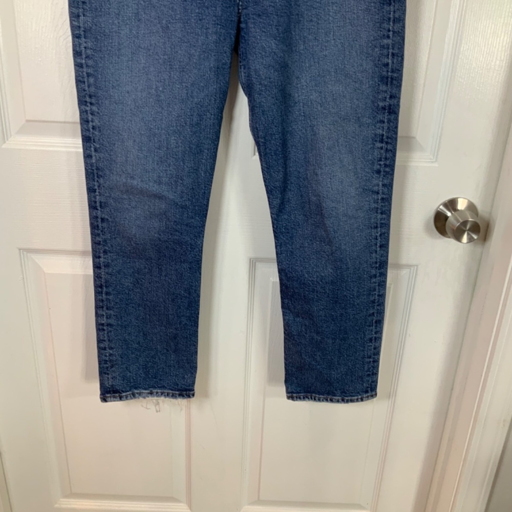 Agolde Crop Riley 5 Button Straight High Rise Jeans Size 29 - Picture 5 of 10